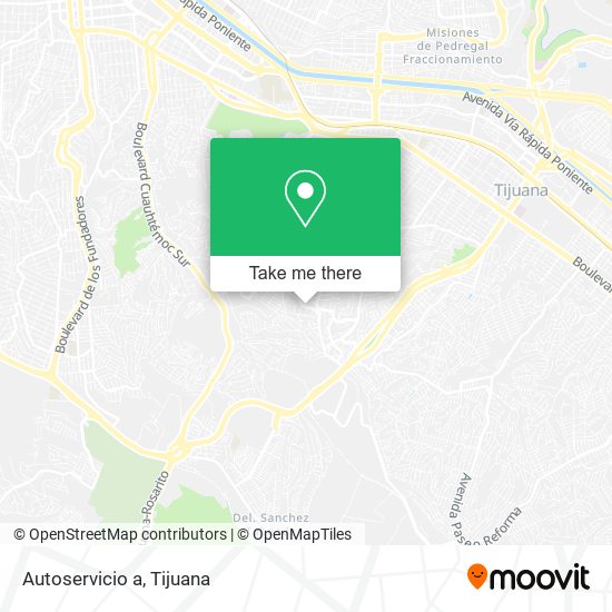 Mapa de Autoservicio a