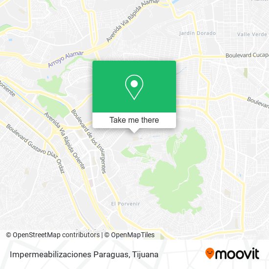 Impermeabilizaciones Paraguas map