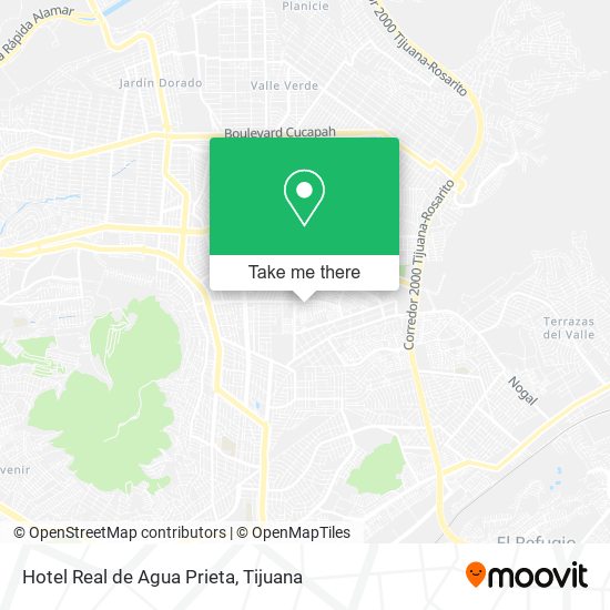 Hotel Real de Agua Prieta map