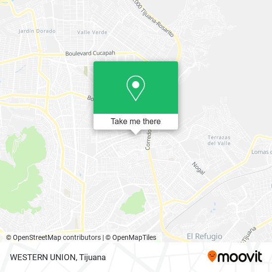 Mapa de WESTERN UNION
