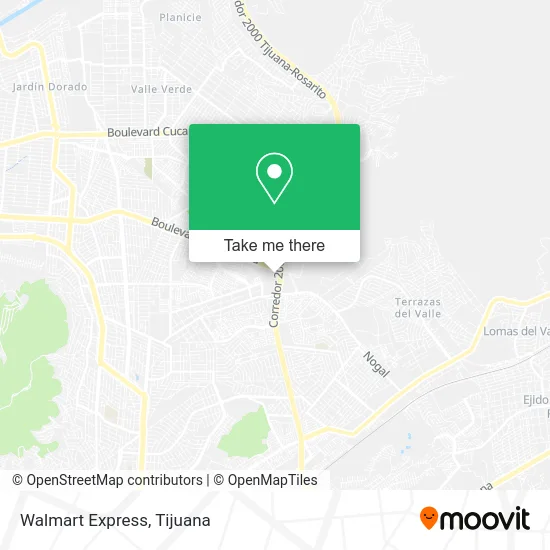 Walmart Express map
