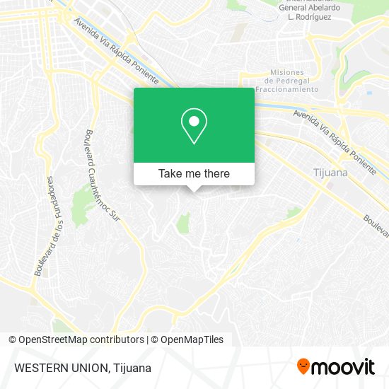 WESTERN UNION map