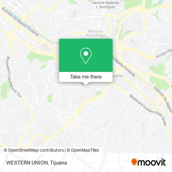 Mapa de WESTERN UNION