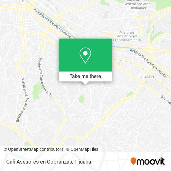 Mapa de Cafi Asesores en Cobranzas