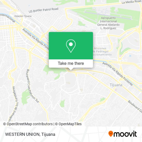 Mapa de WESTERN UNION