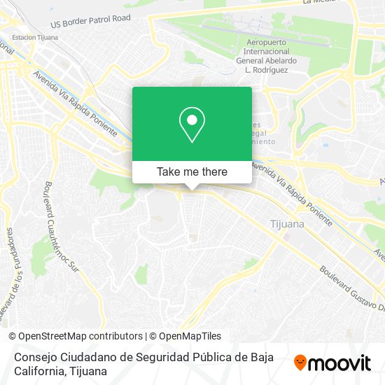Consejo Ciudadano de Seguridad Pública de Baja California map
