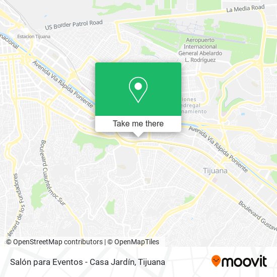 Salón para Eventos - Casa Jardín map