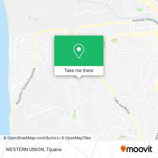 WESTERN UNION map