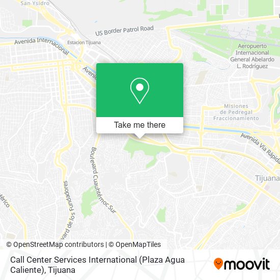 Mapa de Call Center Services International (Plaza Agua Caliente)
