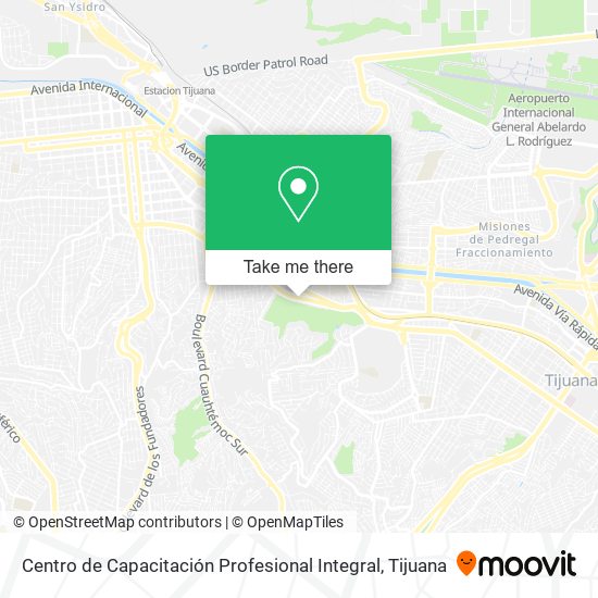 Mapa de Centro de Capacitación Profesional Integral