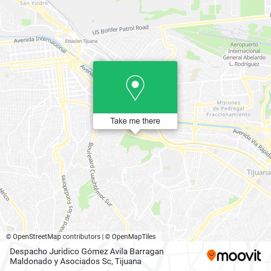 Despacho Juridico Gómez Avila Barragan Maldonado y Asociados Sc map