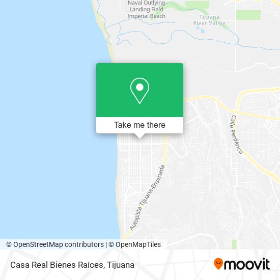 Mapa de Casa Real Bienes Raíces