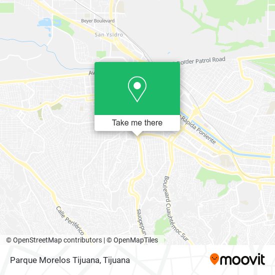 Mapa de Parque Morelos Tijuana