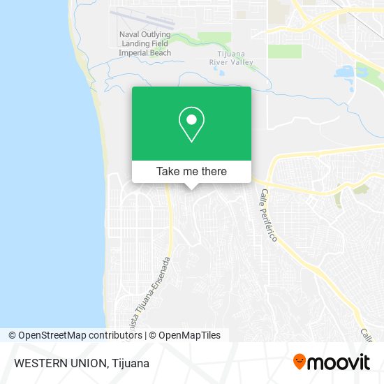 WESTERN UNION map