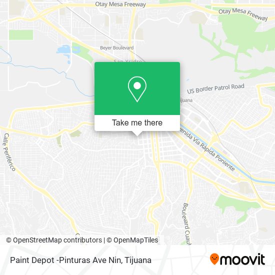 Mapa de Paint Depot -Pinturas Ave Nin