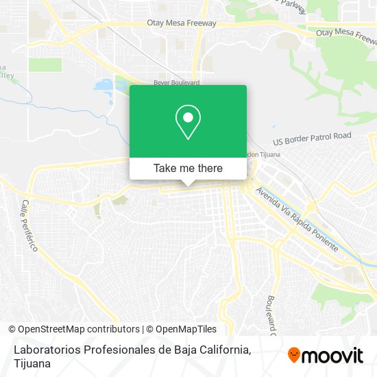 Mapa de Laboratorios Profesionales de Baja California