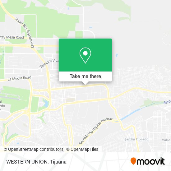 Mapa de WESTERN UNION
