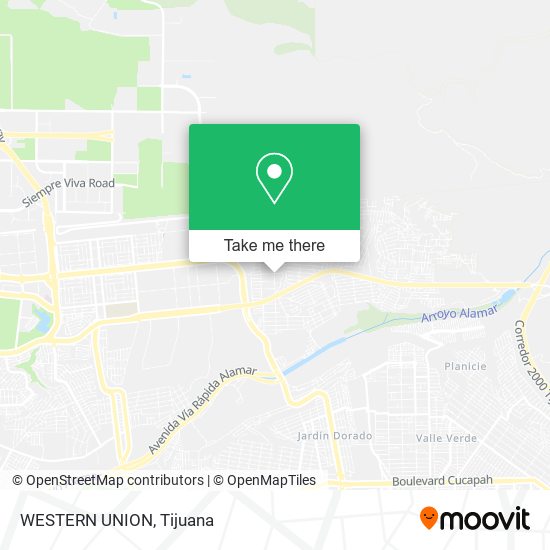 Mapa de WESTERN UNION