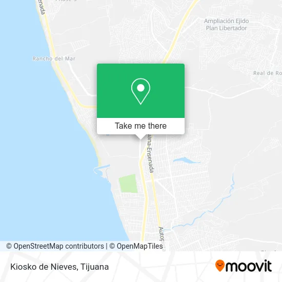 Kiosko de Nieves map