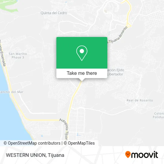 Mapa de WESTERN UNION