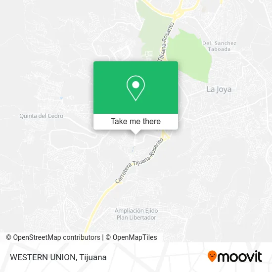 WESTERN UNION map