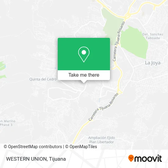 WESTERN UNION map