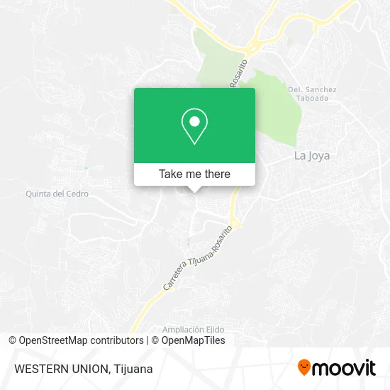 WESTERN UNION map