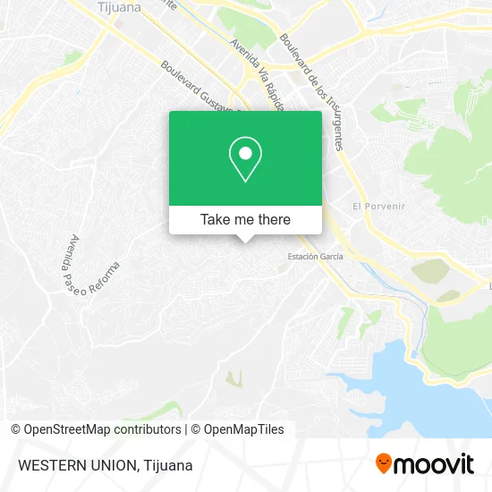 Mapa de WESTERN UNION
