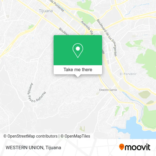 Mapa de WESTERN UNION