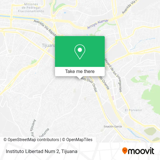 Mapa de Instituto Libertad Num 2