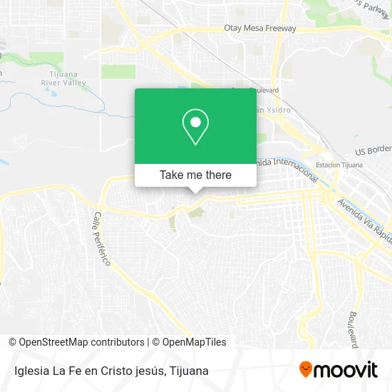 Mapa de Iglesia La Fe en Cristo jesús