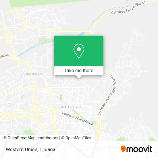 Western Union map