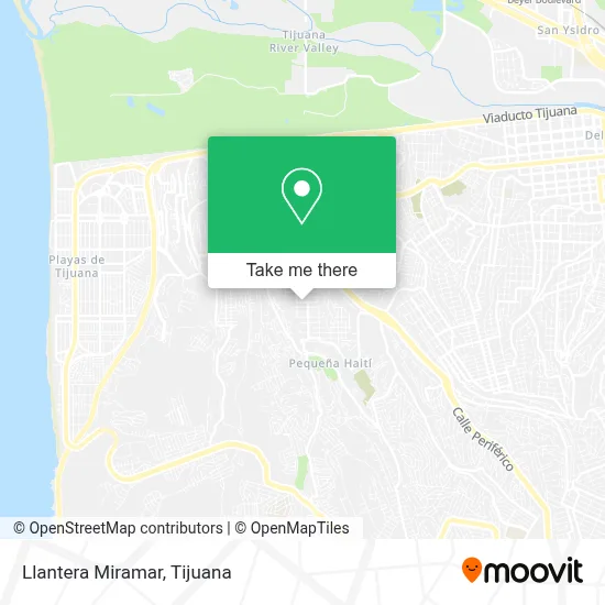 Llantera Miramar map