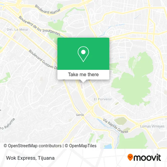 Wok Express map