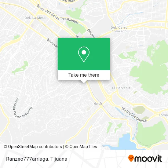 Ranzeo777arriaga map