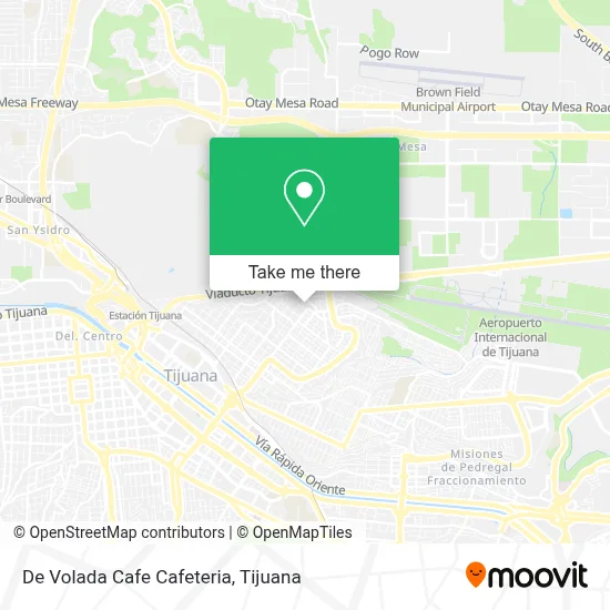 De Volada Cafe Cafeteria map