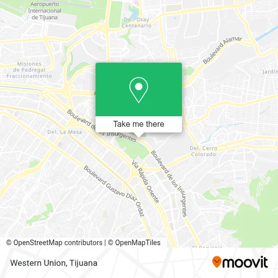 Western Union map