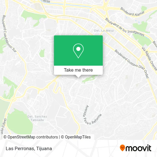 Las Perronas map