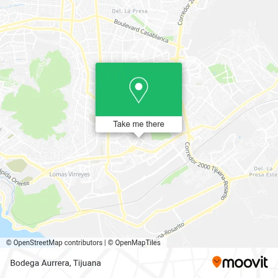 Bodega Aurrera map