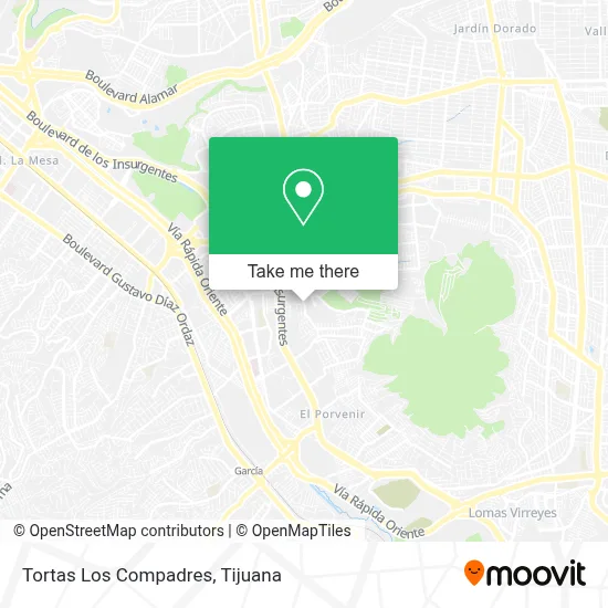 Tortas Los Compadres map