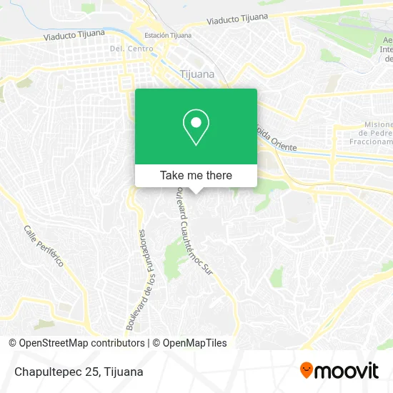 Chapultepec 25 map
