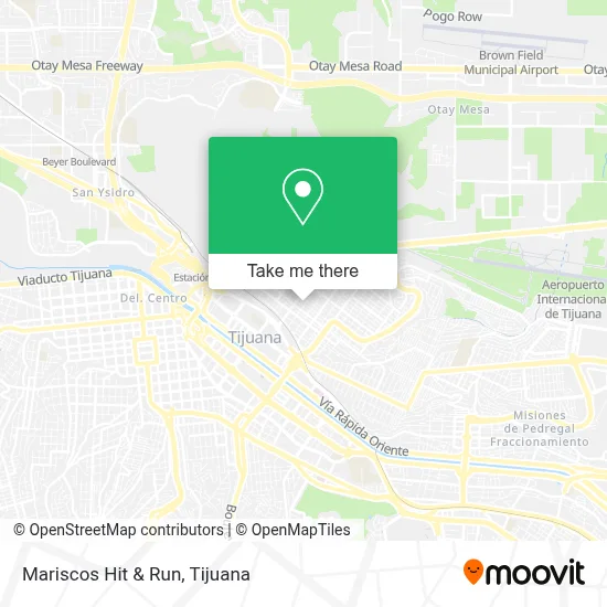 Mariscos Hit & Run map
