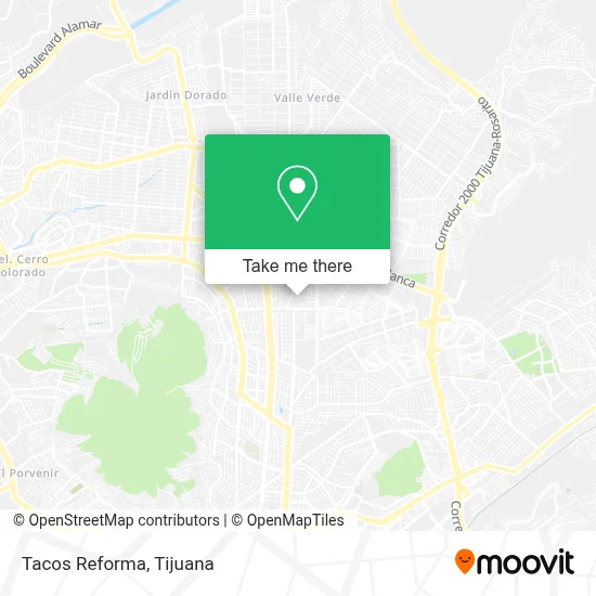 Tacos Reforma map