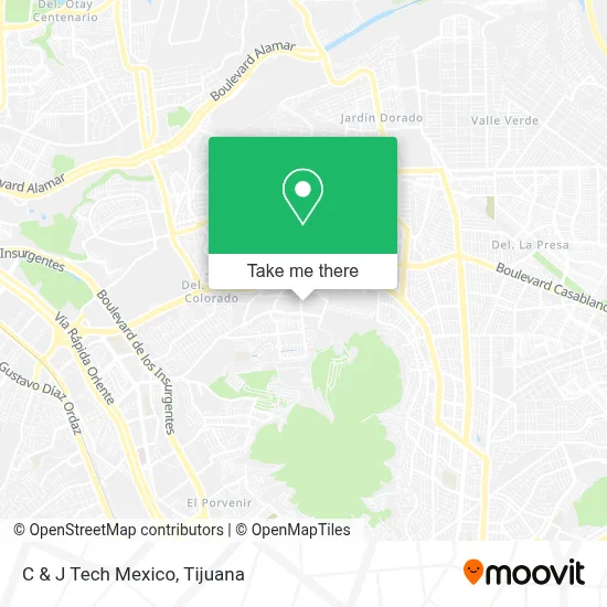 C & J Tech Mexico map
