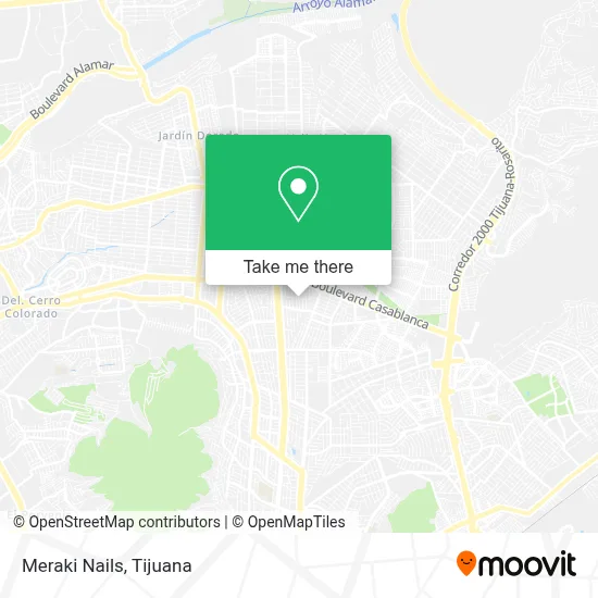 Meraki Nails map