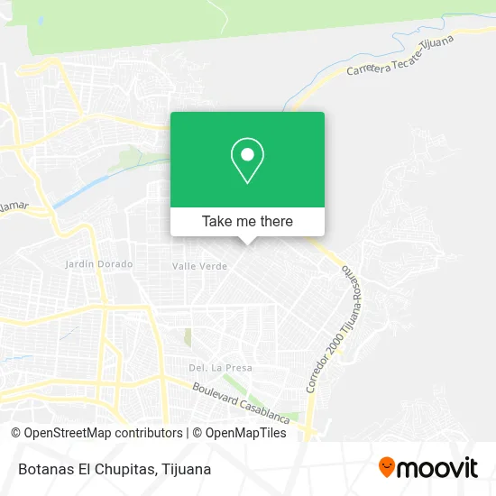 Botanas El Chupitas map