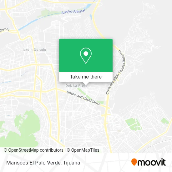 Mariscos El Palo Verde map