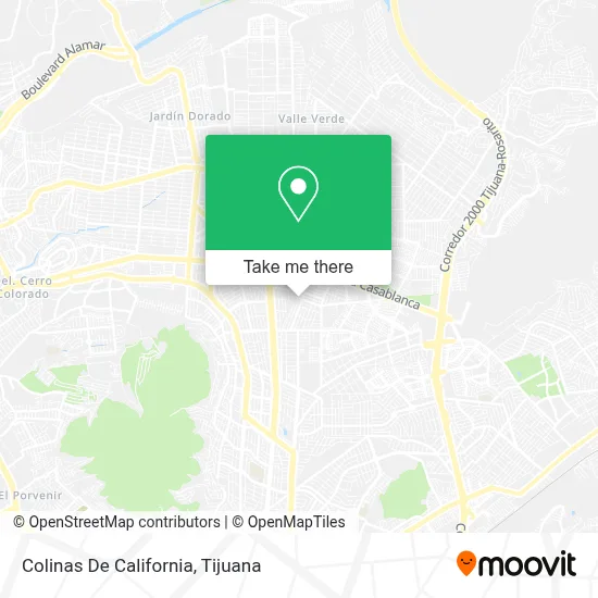 Colinas De California map