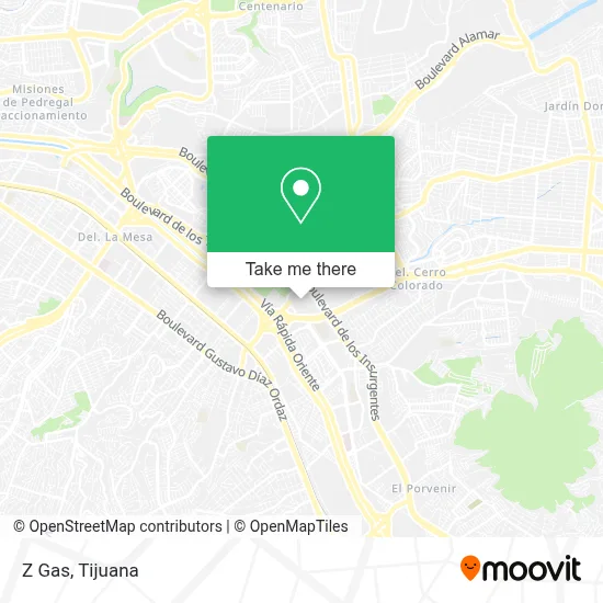 Z Gas map