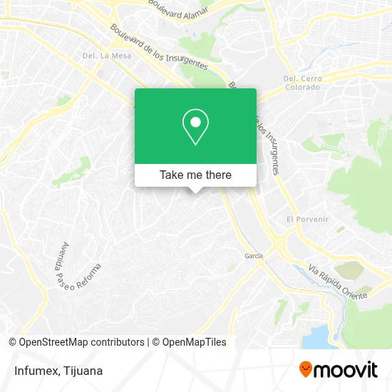 Infumex map